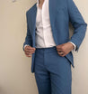 2 Piece Linen Cheltenham Blue Suit (Pre-order)