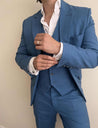 3 Piece Linen Cheltenham Blue Suit (Pre-order)