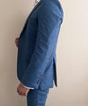 2 Piece Linen Cheltenham Blue Suit (Pre-order)